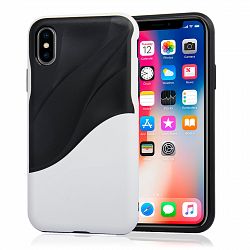 Navor Slim Fit Protective Soft and Lightweight Bumper Case for iPhone X /10 [IPX-PC-01] - White-Black