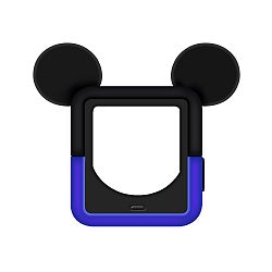 Navor Soft Silicone Protective Case with Cartoon Mouse Ears for Apple Watch-Series 4 - 44MM / Black-Blue