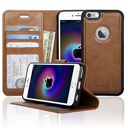 Navor Zevo-D Ultra Slim Light Premium Wallet Case for iPhone 6 / 6S [4.7 Inch] - Brown