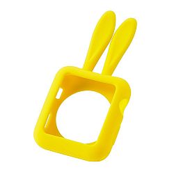 Soft Silicone Protective Bunny Rabbit Style Case Compatible with Apple Watch 42mm [Series 1, 2, 3] - Yellow