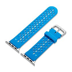 Soft Silicon Durable Replacement Wrist Band for Apple Watch 42mm [Series 1, 2, 3] Sport Edition - Blue