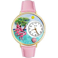 Flamingo Watch in Gold (Large)