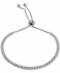 Giani Bernini Cubic Zirconia Bolo Bracelet in Sterling Silver, Created for Macy's