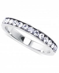 Giani Bernini Crystal Eternity Stackable Band in Sterling Silver, Created for Macy's