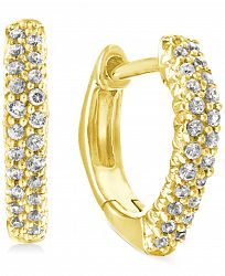Diamond Square Hoop Earrings (1/6 ct. t. w. ) in 10k Gold