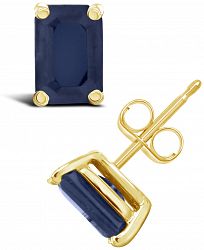 Sapphire (1-3/8 ct. t. w. ) Stud Earrings in 14k Yellow Gold