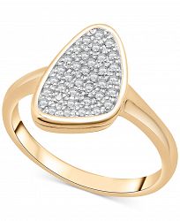 Diamond Pave Abstract Statement Ring (1/6 ct. t. w. ) in 10k Gold