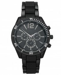Inc International Concepts Men's Matte Black Bracelet Watch 48mm, Created for Macy's