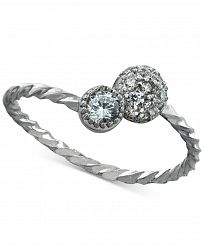 Giani Bernini Cubic Zirconia Bezel & Cluster Ring in Sterling Silver, Created for Macy's