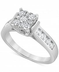 Diamond Statement Ring (3/4 ct. t. w) in 14K White Gold