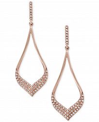Pave Rose by Effy Diamond Drop Earrings (1/3 ct. t. w. ) in 14k Rose Gold
