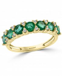 Effy Emerald (1-5/8 ct. t. w. ) & Diamond (1/10 ct. t. w. ) Ring in 14k Gold