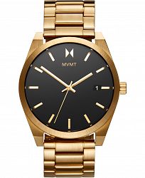 Mvmt Men's Element Aether Gold Ion-Plated Stainless Steel Bracelet Watch 43mm