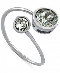 Giani Bernini Crystal Bypass Ring in Sterling Silver, Created for Macy's