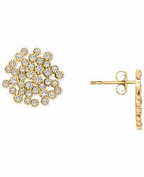 Wrapped in Love Diamond Scattered Cluster Stud Earrings (1 ct. t. w. ) in 14k Gold, Created for Macy's