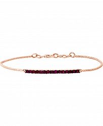 Lali Jewels Sapphire (5/8 ct. t. w. ) Tennis Bracelet in 14k White Gold (Also in Ruby & Emerald)