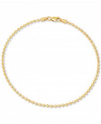 Giani Bernini Beaded Link Ankle Bracelet in 18k Gold-Plated Sterling Silver, Created for Macy's