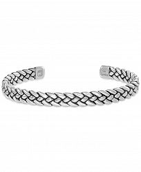 Effy Men's Braided Bangle Bracelet in Sterling Silver