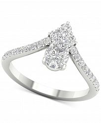 Diamond Pear Tiara Ring (1 ct. t. w. ) in 14k White Gold