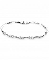 Diamond Link Bracelet (1/10 ct. t. w. ) in Sterling Silver