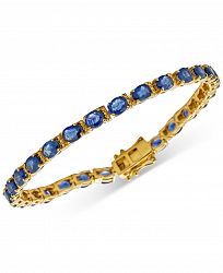 Sapphire Tennis Bracelet (14 ct. t. w. ) in 14k Gold-Plated Sterling Silver
