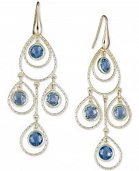 Blue Topaz Chandelier Drop Earrings (8-3/4 ct. t. w. ) in 14k Vermeil over Sterling Silver