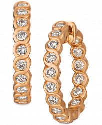 Le Vian Nude Diamond In & Out Hoop Earrings (1-3/8 ct. t. w. ) in 14k Rose Gold