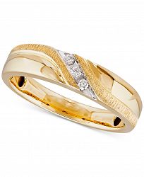 Diamond Accent Band in 10k Gold