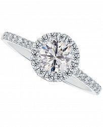 Portfolio by De Beers Forevermark Diamond Halo Engagement Ring (1 ct. t. w. ) in 14K White Gold
