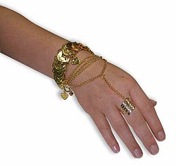 Gypsy Coin Hand Bracelet