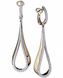 Diamond Teardrop Drop Earrings (3/4 ct. t. w. ) in 14k Gold