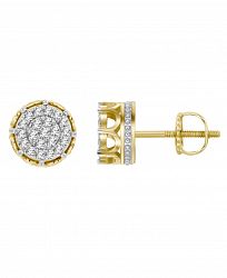 Men's Diamond (3/4 ct. t. w. ) Earring Set in 10k Yellow Gold
