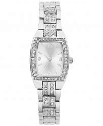 Charter Club Women's Silver-Tone Crystal Bracelet Watch 28mm