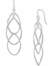 Giani Bernini Triple Teardrop Wire Drop Earrings in Sterling Silver, Created for Macy's