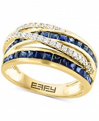 Effy Sapphire (1-3/4 ct. t. w. ) & Diamond (1/3 ct. t. w. ) Ring in 14k Yellow Gold