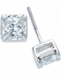 Diamond Stud Earrings 1 4 To 1 Ct. T. W. In 14k White Gold