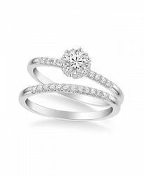 Diamond Engagement Ring Bridal Set Collection In 14k White Yellow Or Rose Gold