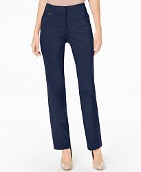 Jm Collection Regular and Short Length Curvy-Fit Straight-Leg Pants, Created for Macy's