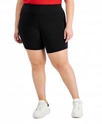 Id Ideology Plus Size Bike Shorts, Created for Macy's
