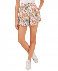 CeCe Women's Printed Pleated Shorts