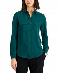 Alfani Women's Button-Front Shirt, Created for Macy's