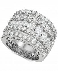 Diamond Five Row Band (5 ct. t. w. ) in 14k White, Yellow or Rose Gold
