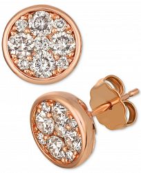 Le Vian Strawberry & Nude Diamond Cluster Stud Earrings (1 ct t. w. )