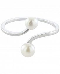 Giani Bernini Cultured Freshwater Pearl (4 & 5mm) Bypass Ring, Created for Macy's