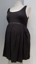 H&M Mama brown sleeveless crochet waist dress - M