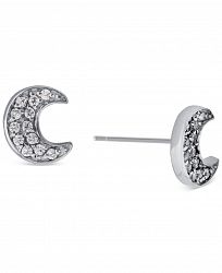 Giani Bernini Cubic Zirconia (1/4 ct. t. w. ) Mini Moon Stud Earrings in Sterling Silver