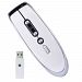 iOne LYNX-P2U 5-Button 2.4GHz Wireless Presenter Optical Scroll Mouse w/Laser Pointer 800dpi & USB receiver (Silver)