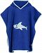 Playshoes Boys Shark Collection Cotton Hooded Bath Poncho (Large)
