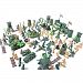Aspire 120Pcs Army Men Toy Soldiers Play Set Missiles Jets Tanks, 6CM Soldier Size