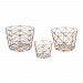 8990-023/S3 - Dimond Home - 22 Nested Geometric Copper Basket (Set of 3) Copper Finish -